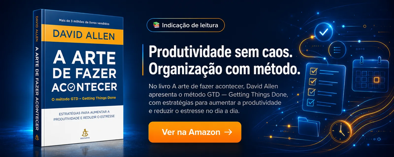 A Arte de Fazer Acontecer (Getting Things Done), de David Allen — ver na Amazon