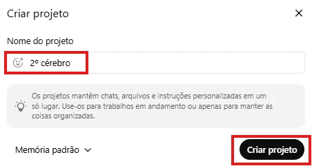 ChatGPT — passo 2: adicionar arquivos ao projeto