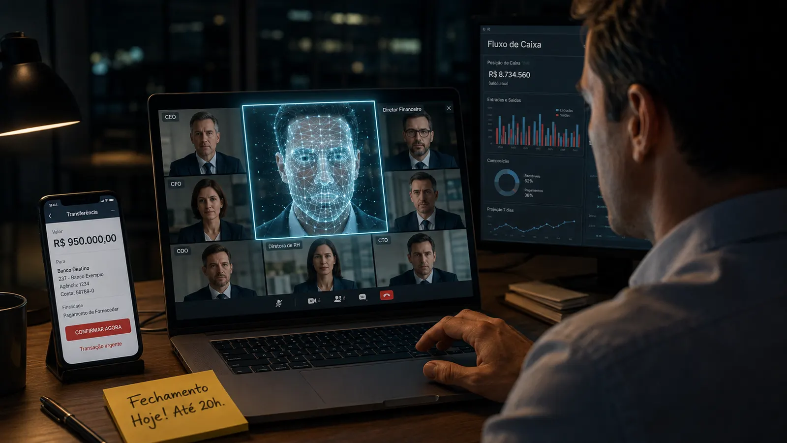 O cerco aos deepfakes no sistema financeiro: Como fraudes faciais em tempo real forçam o Banco Central e os bancos a redesenharem a biometria