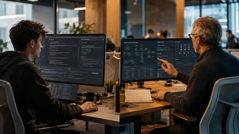 O fim do 'programador de digitação': Como os agentes de código reduzem vagas júnior e elevam o valor da senioridade em TI